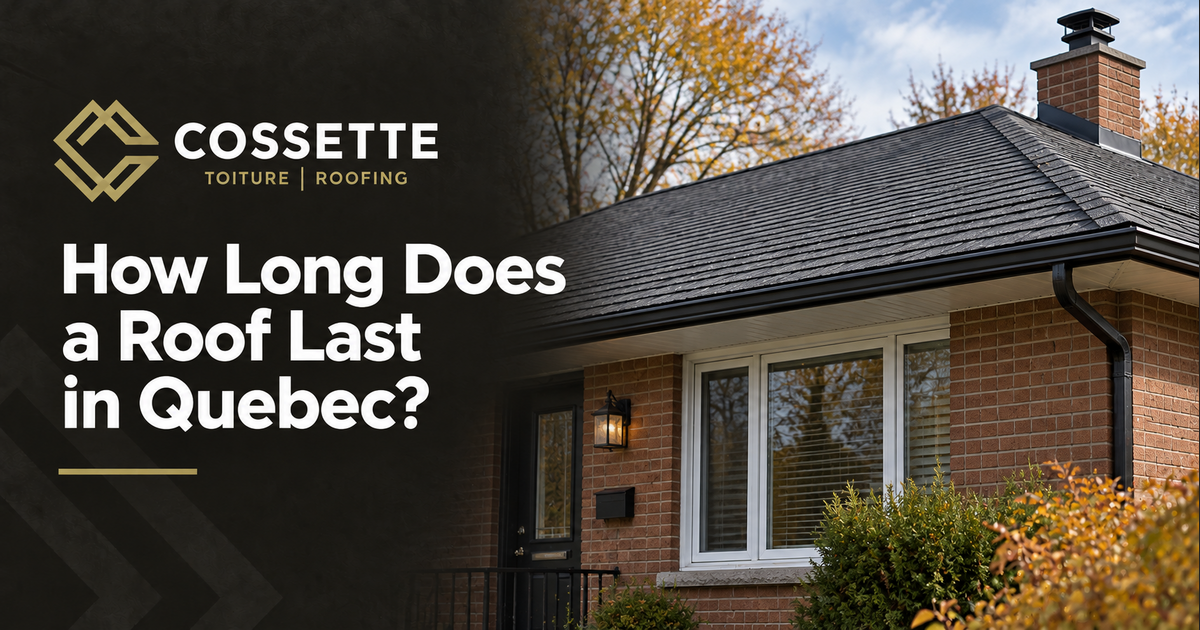 Cossette Roofing guide: How Long Does a Roof Last in Quebec?
