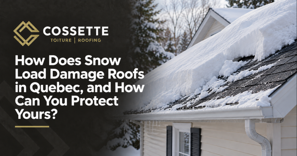 Cossette Roofing guide: How Does Snow Load Damage Roofs in Quebec, and How Can You Protect Yours?