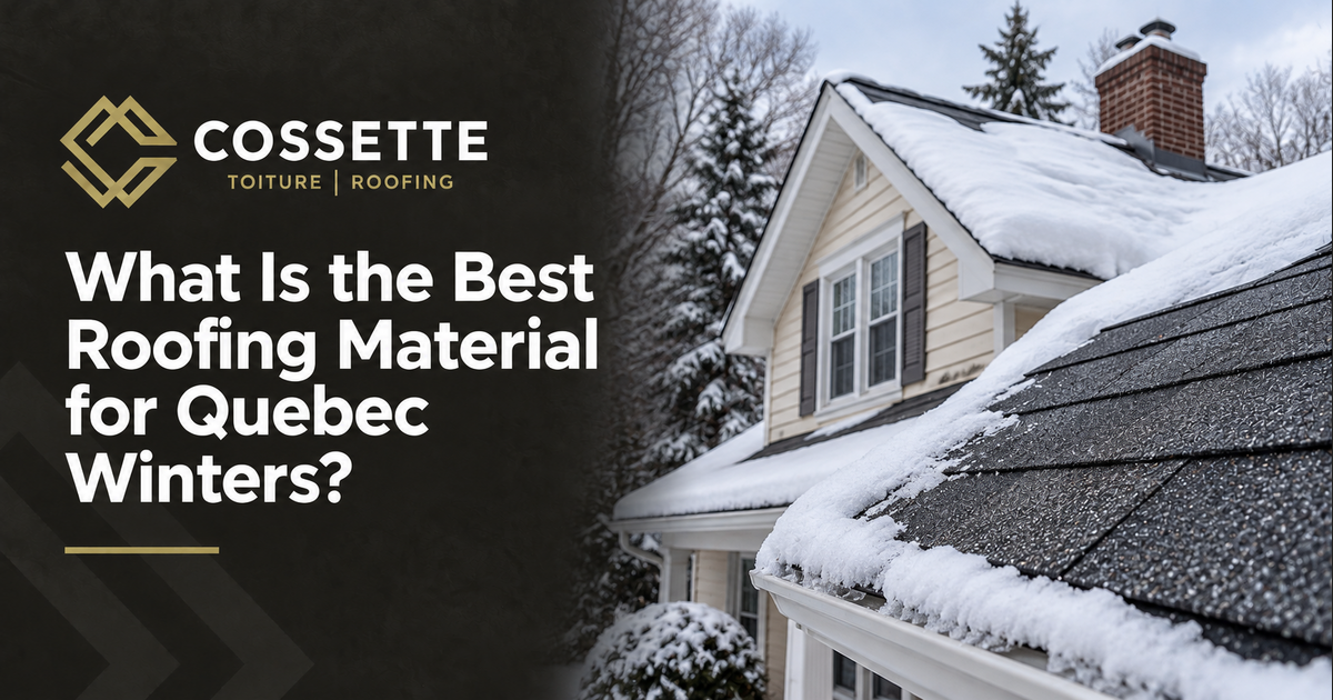 Cossette Roofing guide: What Is the Best Roofing Material for Quebec Winters?