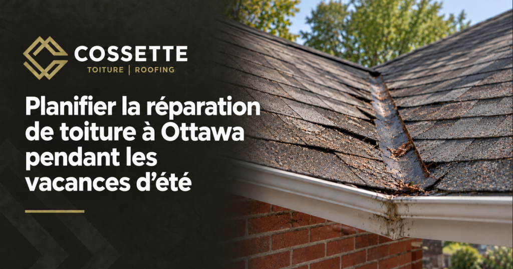 Guide de Toitures Cossette : Planifier la réparation de toiture à Ottawa pendant les vacances d'été