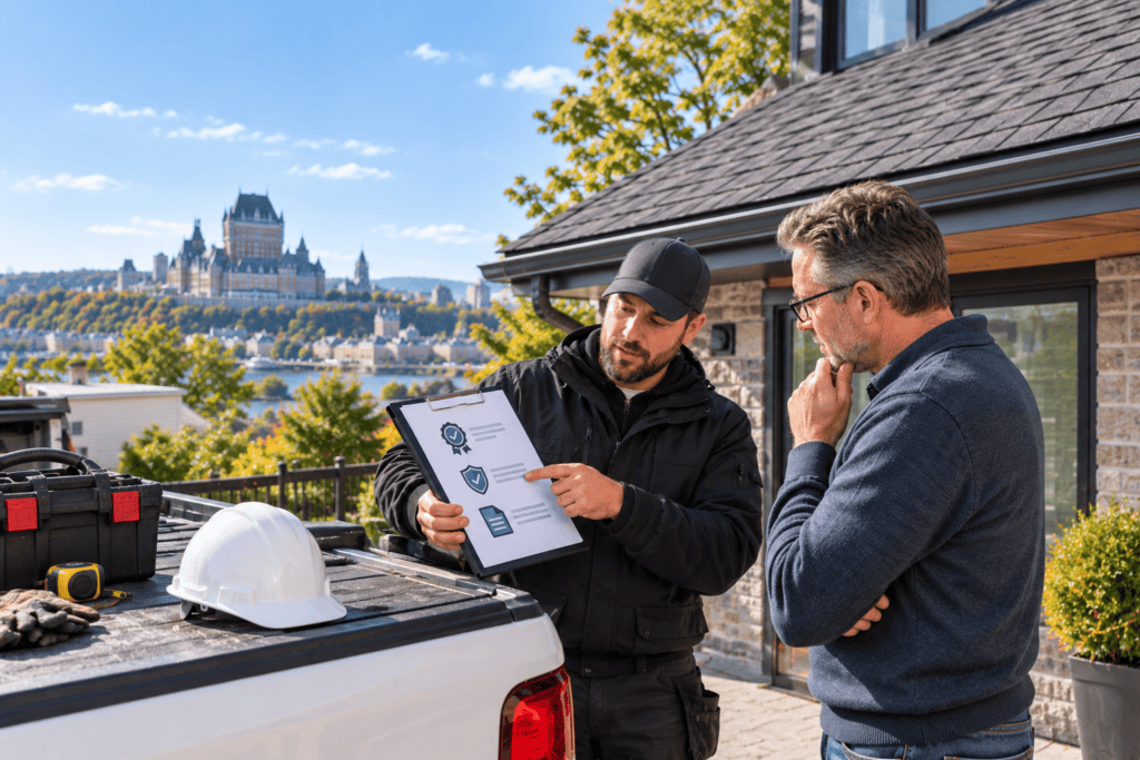 roofer certifications Quebec