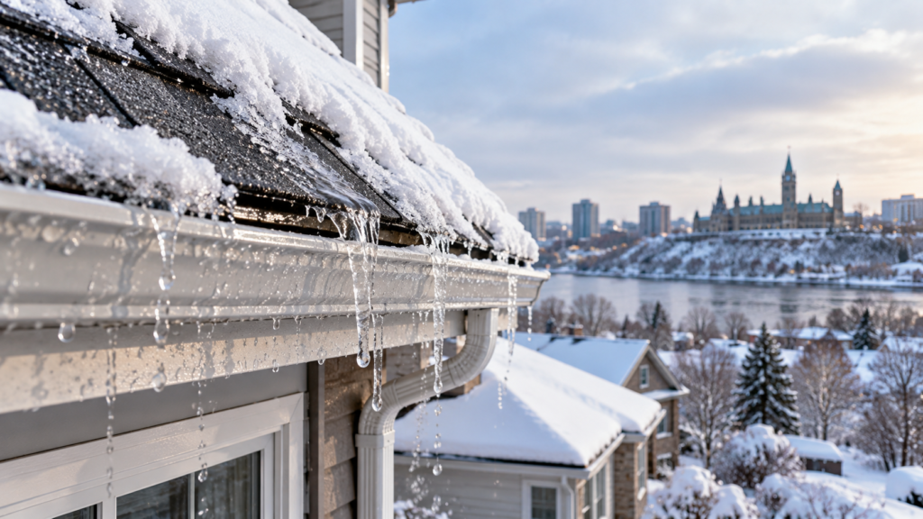 roof leaks in winter